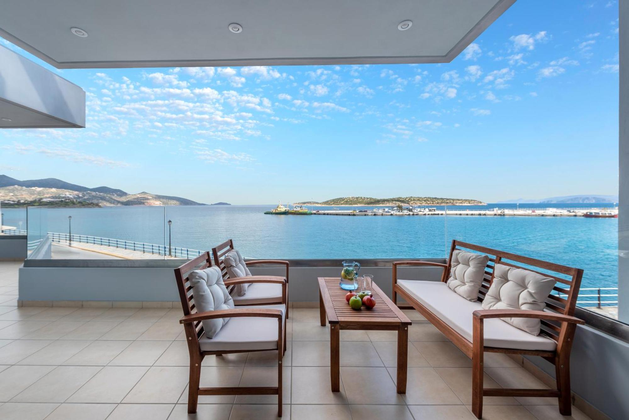 Sea View Bliss 2Br Agios Getaway Apartment Agios Nikolaos  Ngoại thất bức ảnh